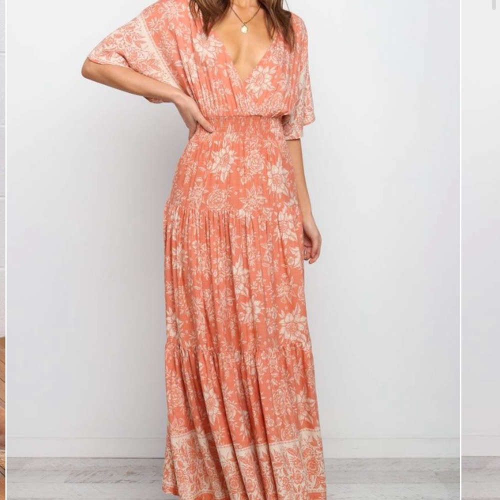 Petal & Pup Orange Maxi Dress - Picture 7 of 8